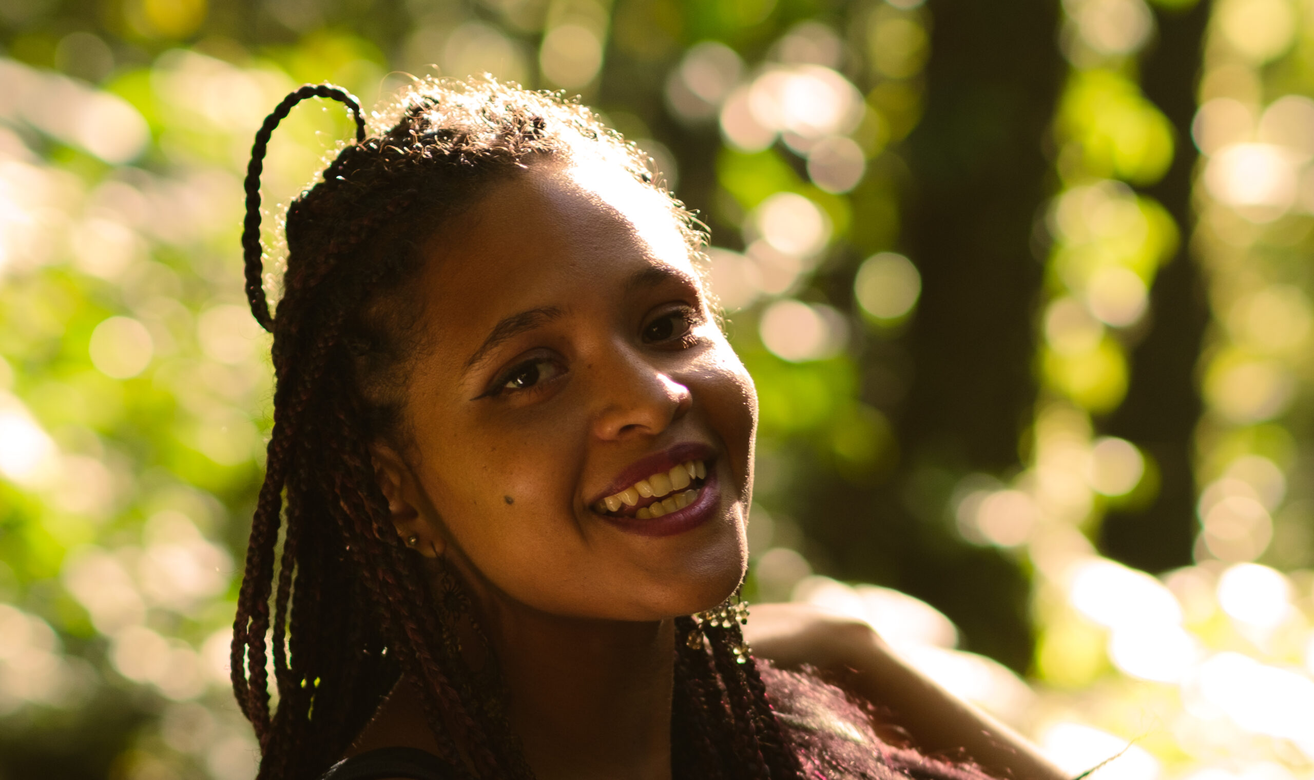 Portrait souriant de ma cousine à Attila